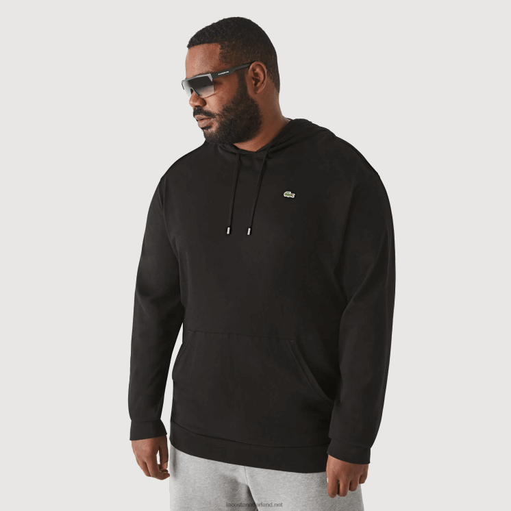 Lacoste xl regular-fit T-shirt met capuchon 0828H723 zwart 031 Heren