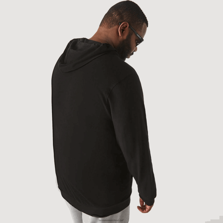 Lacoste xl regular-fit T-shirt met capuchon 0828H723 zwart 031 Heren