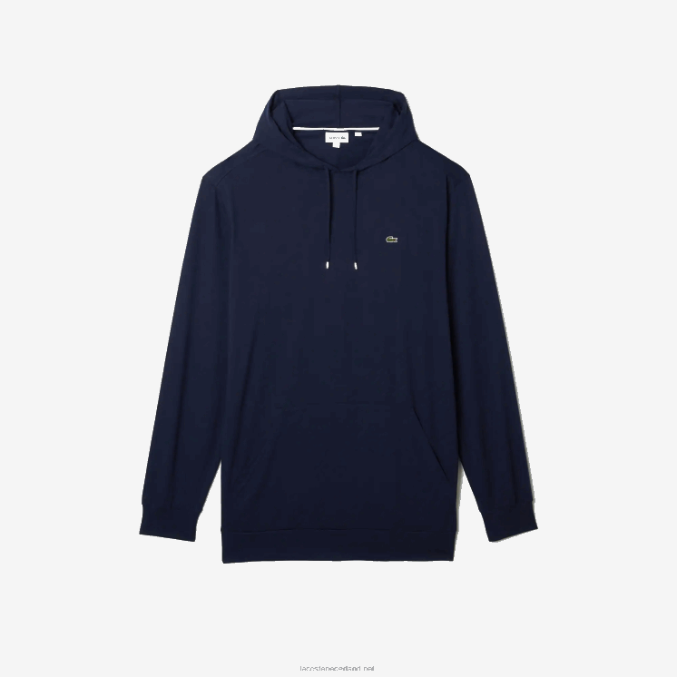 Lacoste xl t-shirt met capuchon 0828H781 marineblauw 166 Heren