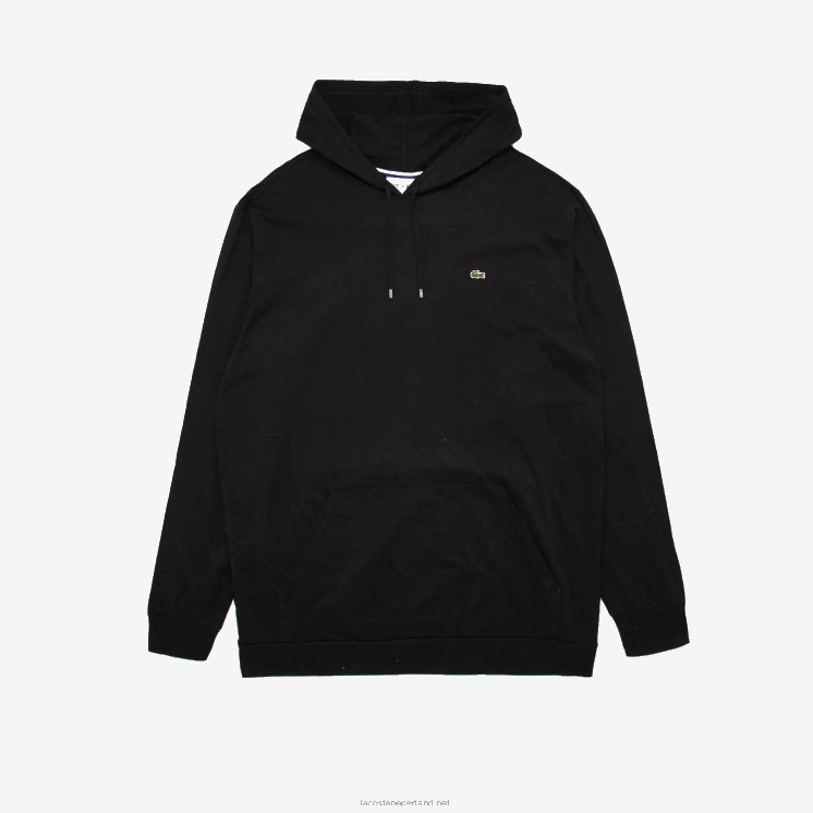 Lacoste xl t-shirt met capuchon 0828H782 zwart 031 Heren