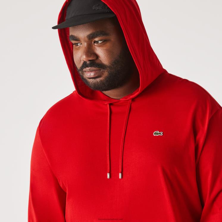 Lacoste xl t-shirt met capuchon 0828H783 rood 240 Heren