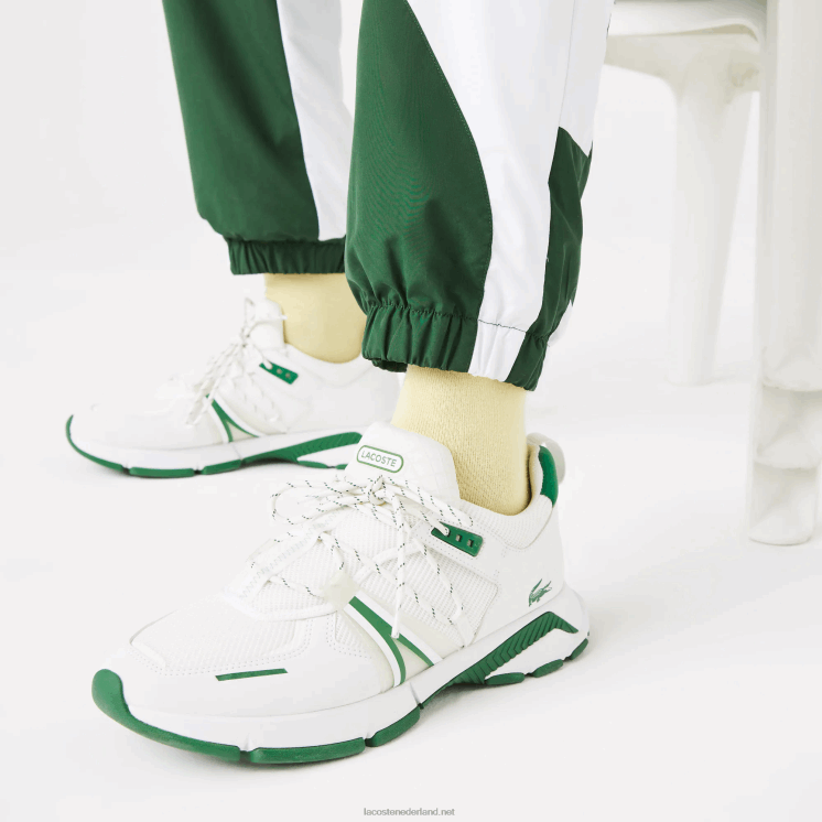 Lacoste Heritage grafische trainingsbroek 0828H1072 groen wit 291 Heren