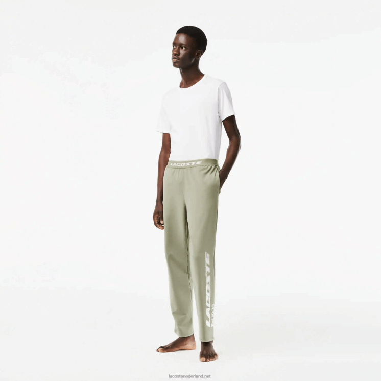 Lacoste been trainingsbroek met merknaam 0828H545 kaki groen g21 Heren
