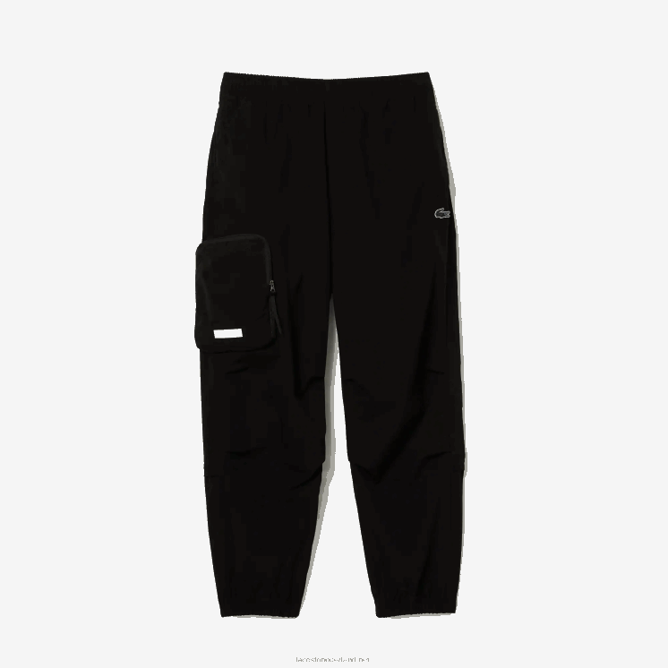 Lacoste contrasterende oversized trainingsbroek met branding 0828H1003 zwart 031 Heren