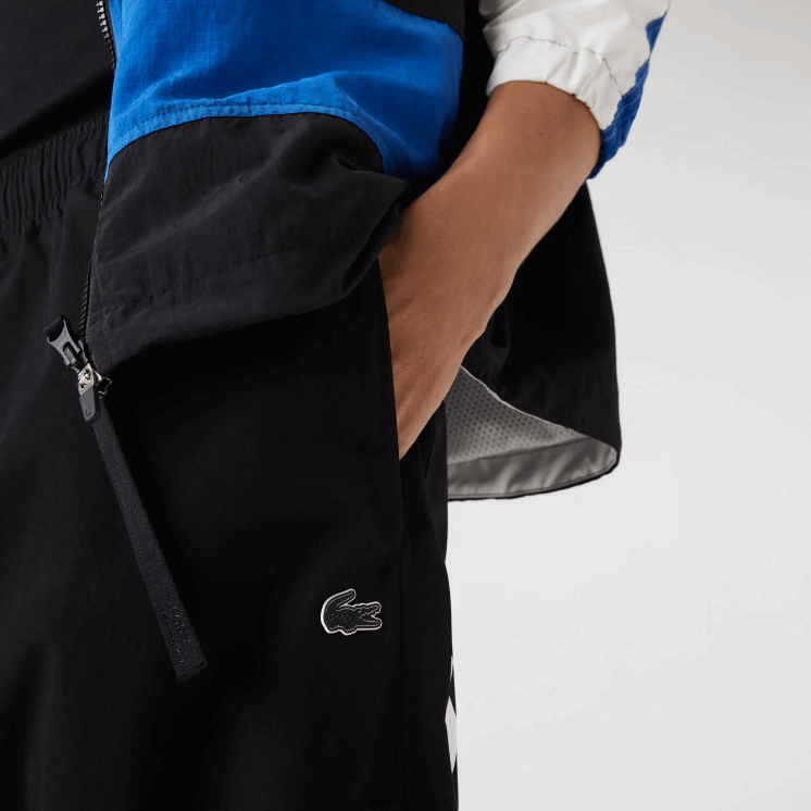 Lacoste contrasterende oversized trainingsbroek met branding 0828H1003 zwart 031 Heren
