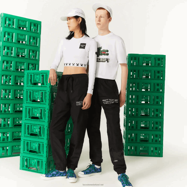 Lacoste live x minecraft nylon trainingsbroek 0828H1175 zwart 031 Heren