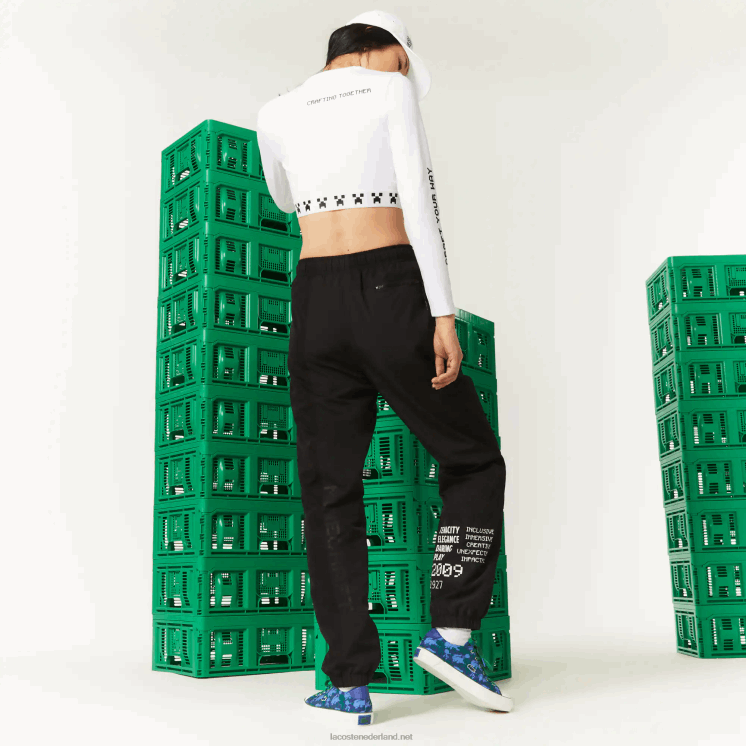 Lacoste live x minecraft nylon trainingsbroek 0828H1175 zwart 031 Heren