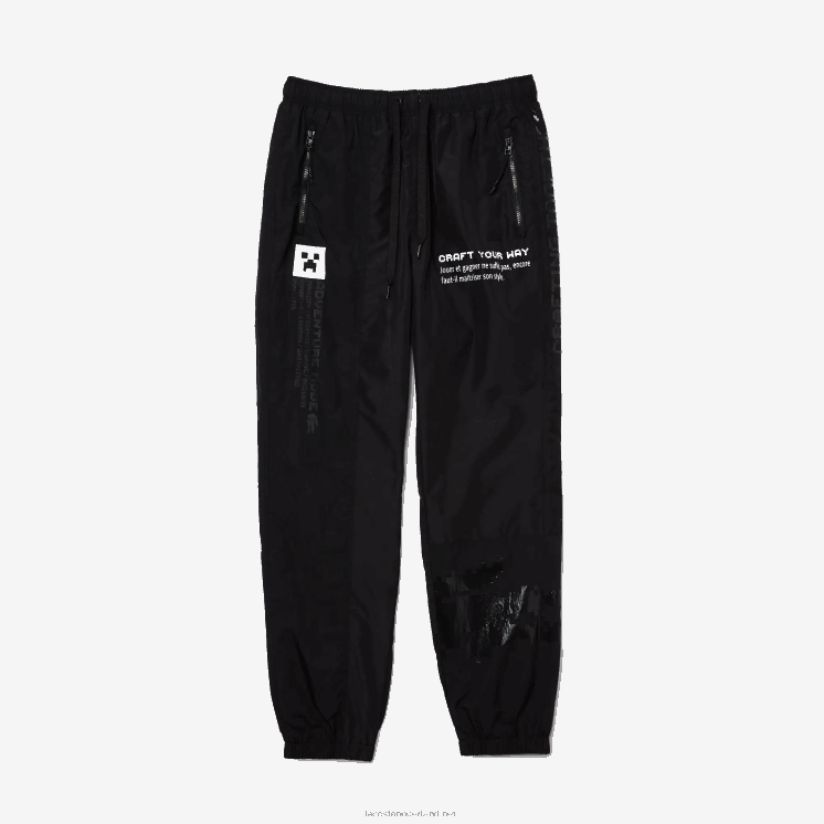 Lacoste live x minecraft nylon trainingsbroek 0828H1175 zwart 031 Heren