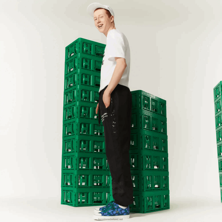 Lacoste live x minecraft nylon trainingsbroek 0828H1175 zwart 031 Heren