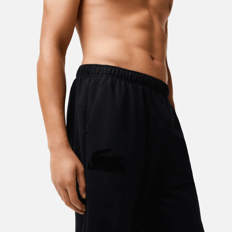Lacoste lounge-joggingbroek van katoenfleece 0828H1476 zwart c31 Heren