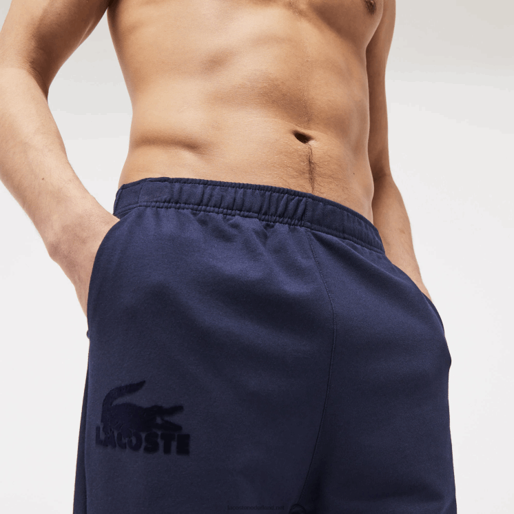 Lacoste lounge-joggingbroek van katoenfleece 0828H1477 marineblauw 423 Heren