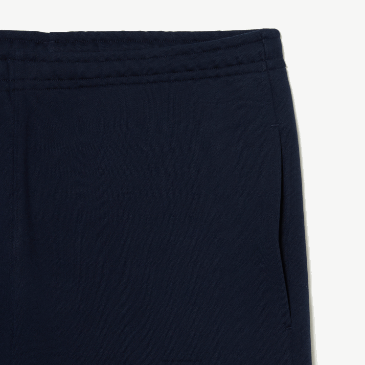 Lacoste ongeborstelde fleece trainingsbroek 0828H309 marineblauw 166 Heren
