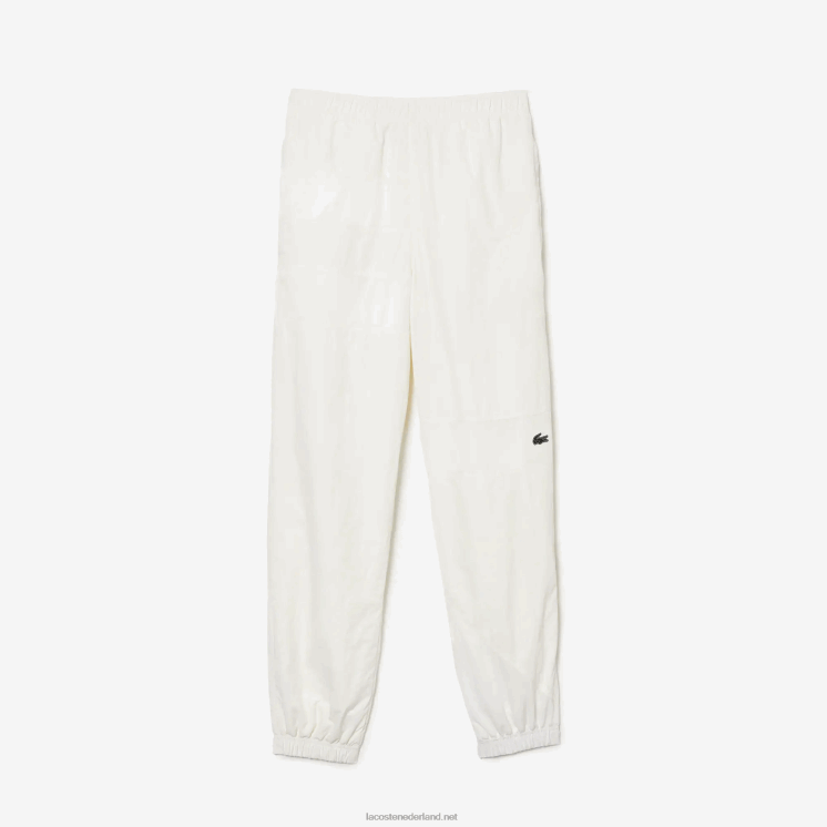 Lacoste patchwork waterafstotende trainingsbroek 0828H1106 wit b5l Heren