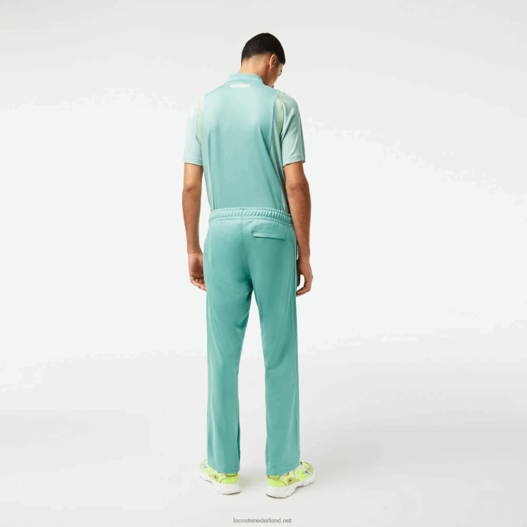 Lacoste piqué trainingsbroek met normale pasvorm 0828H337 groen 3a4 Heren