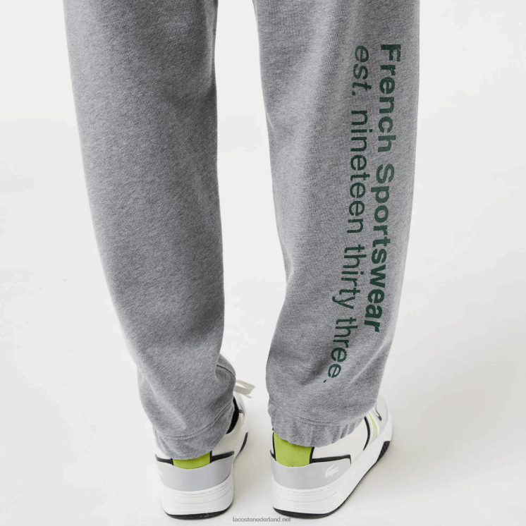 Lacoste print trainingsbroek 0828H1012 grijze knik erf Heren