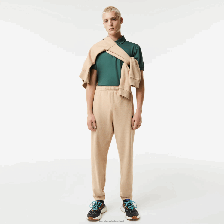 Lacoste print trainingsbroek 0828H1013 beige 4jw Heren