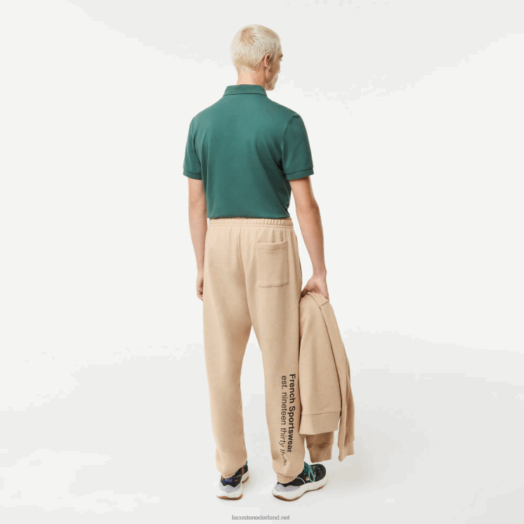 Lacoste print trainingsbroek 0828H1013 beige 4jw Heren
