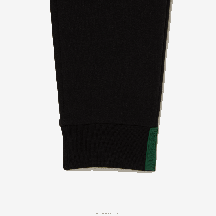 Lacoste slim fit trainingsbroek van gemêleerde katoenmix 0828H1004 zwart 031 Heren
