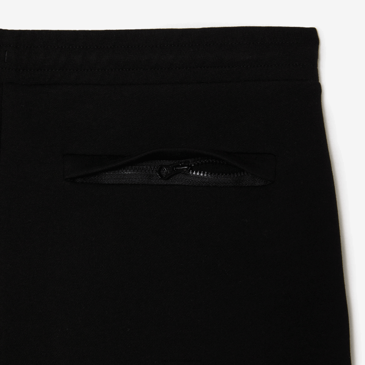 Lacoste slim fit trainingsbroek van gemêleerde katoenmix 0828H1004 zwart 031 Heren