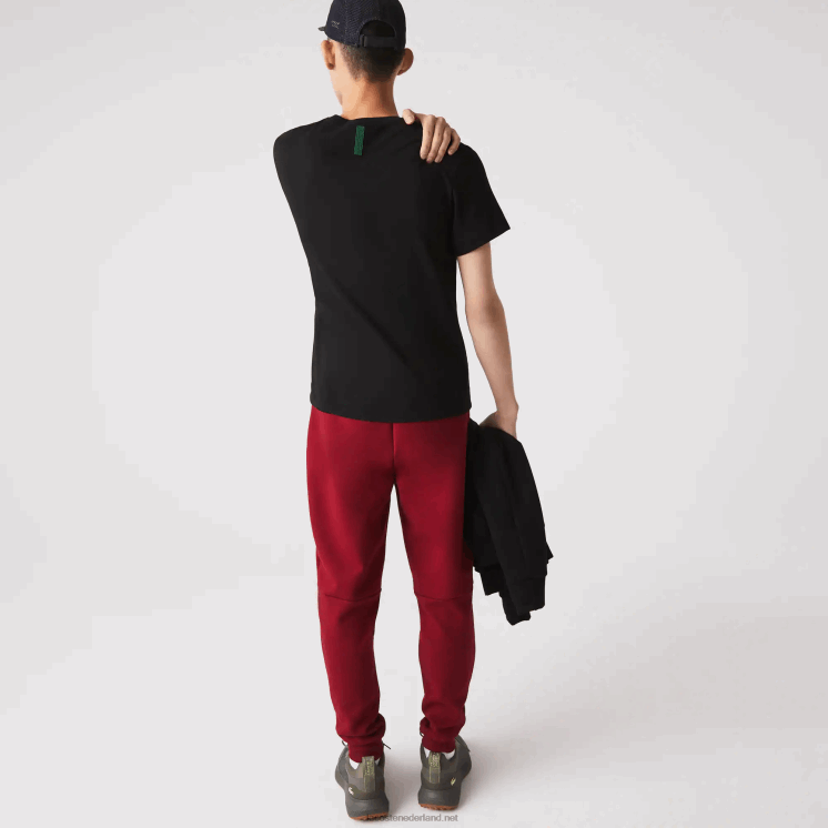 Lacoste slim fit trainingsbroek van gemêleerde katoenmix 0828H1007 bordeaux ja Heren