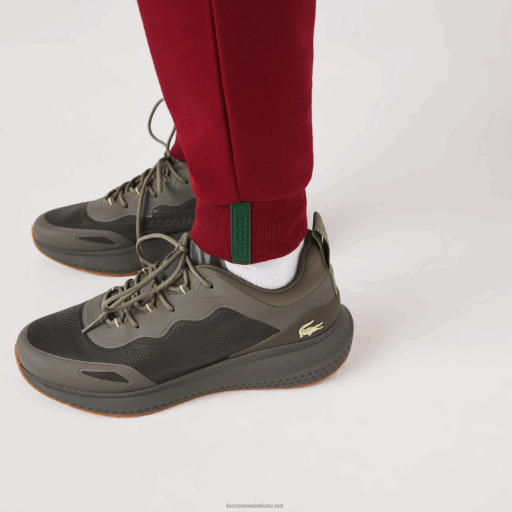 Lacoste slim fit trainingsbroek van gemêleerde katoenmix 0828H1007 bordeaux ja Heren