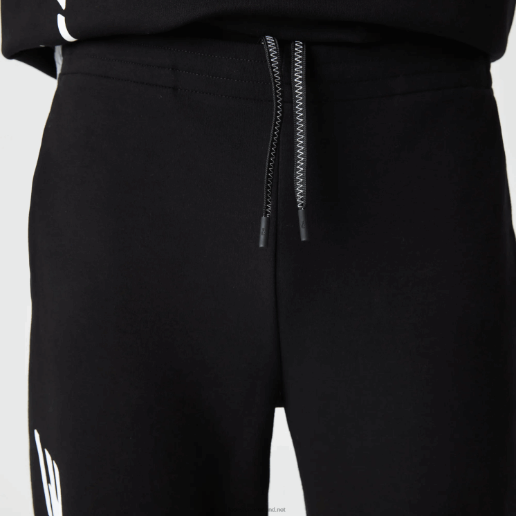 Lacoste slimfit trainingsbroek met merknaam 0828H973 zwart 031 Heren