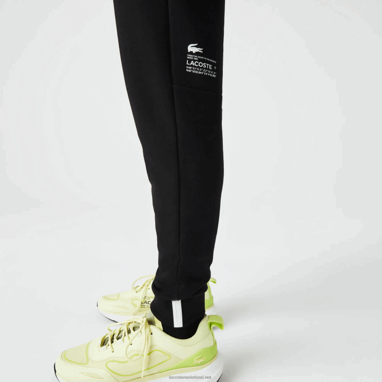 Lacoste slimfit trainingsbroek met merknaam 0828H973 zwart 031 Heren