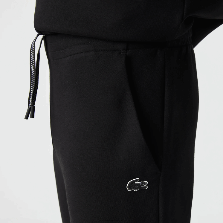 Lacoste slimfit trainingsbroek met merknaam 0828H973 zwart 031 Heren