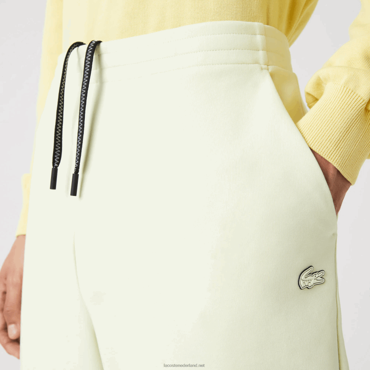 Lacoste slimfit trainingsbroek met merknaam 0828H974 geel 6gd Heren