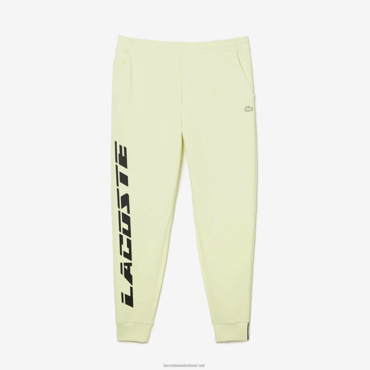 Lacoste slimfit trainingsbroek met merknaam 0828H974 geel 6gd Heren
