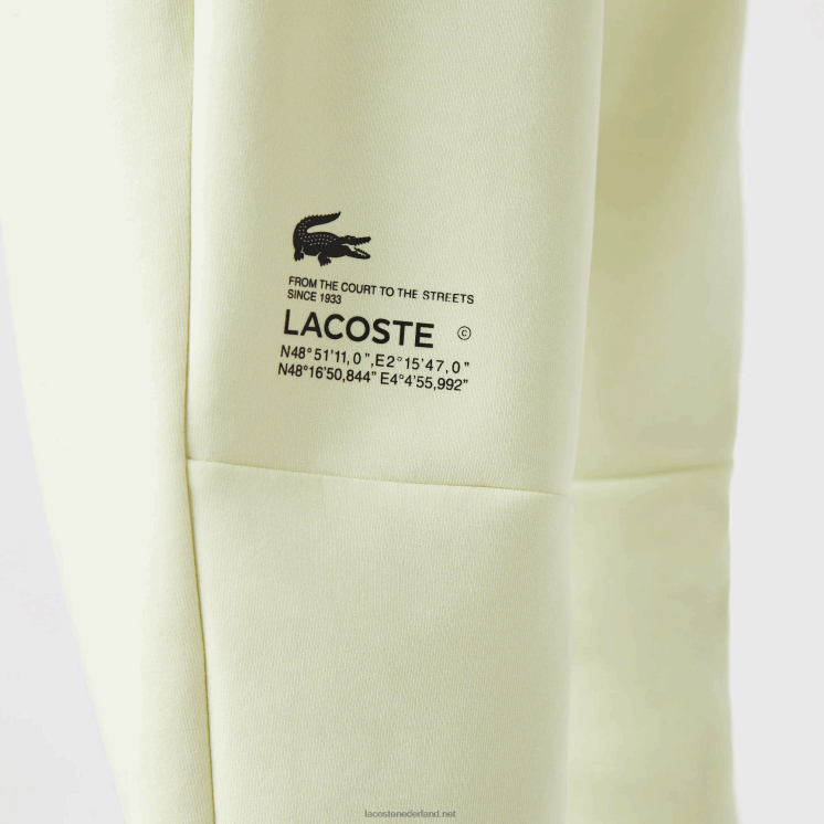 Lacoste slimfit trainingsbroek met merknaam 0828H974 geel 6gd Heren