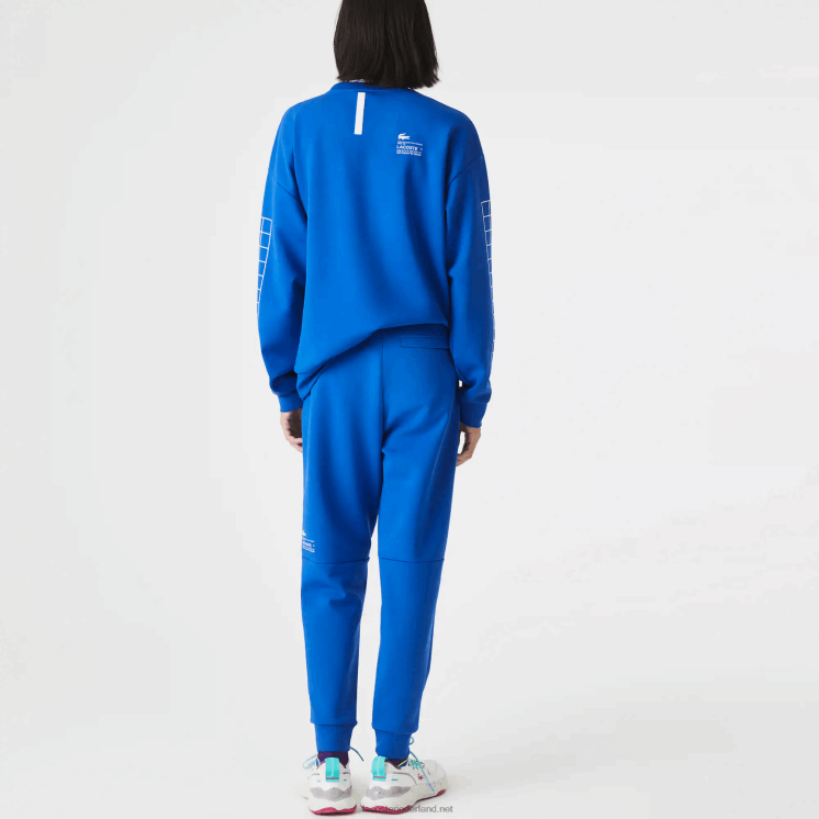 Lacoste slimfit trainingsbroek met merknaam 0828H975 blauw k1q Heren