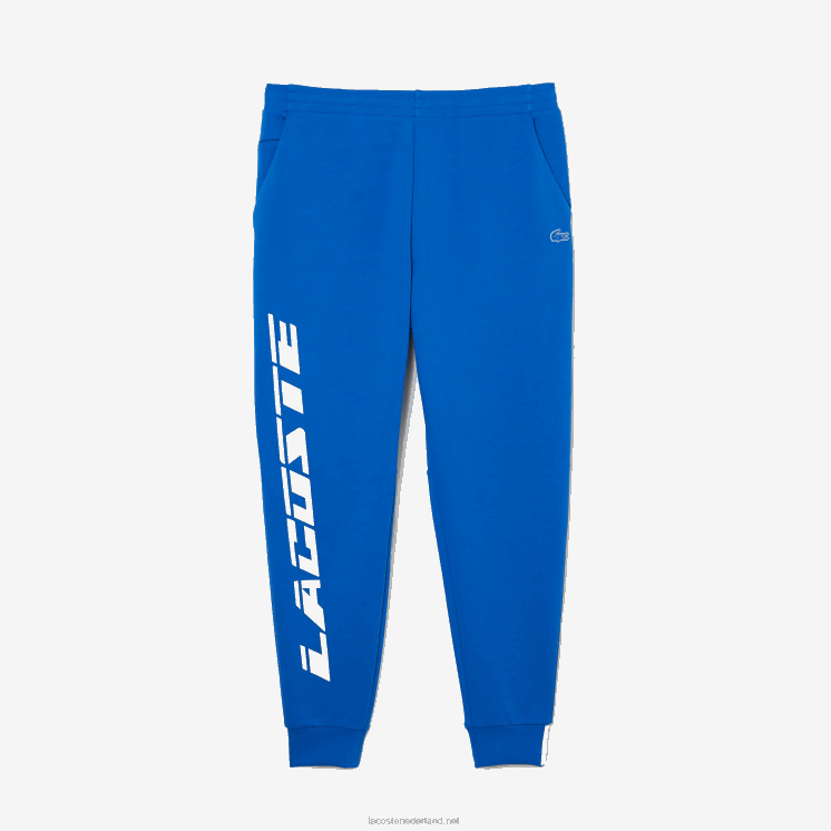 Lacoste slimfit trainingsbroek met merknaam 0828H975 blauw k1q Heren