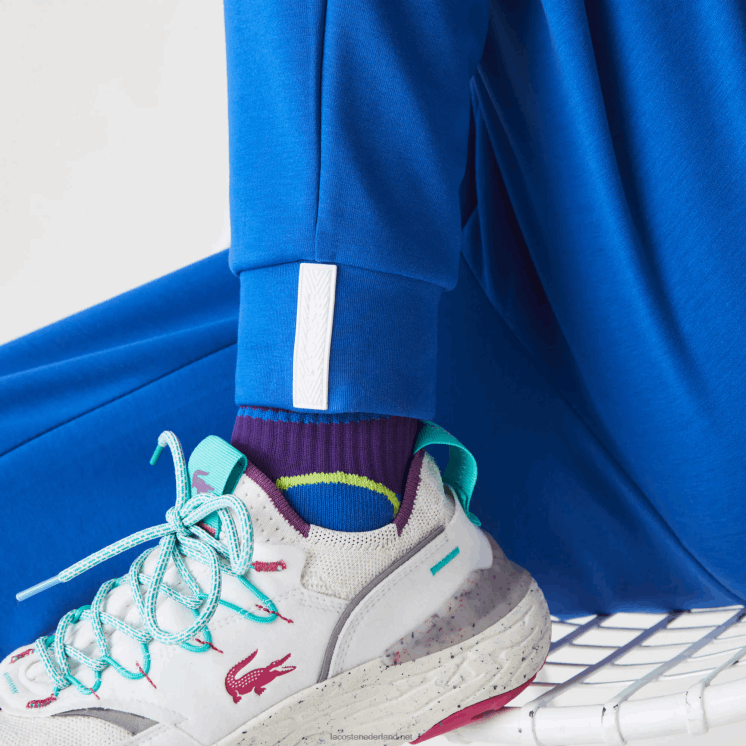 Lacoste slimfit trainingsbroek met merknaam 0828H975 blauw k1q Heren