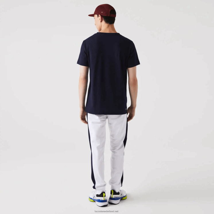 Lacoste sport hardloopbestendige tennistrainingsbroek 0828H994 wit marineblauw groen 9gg Heren