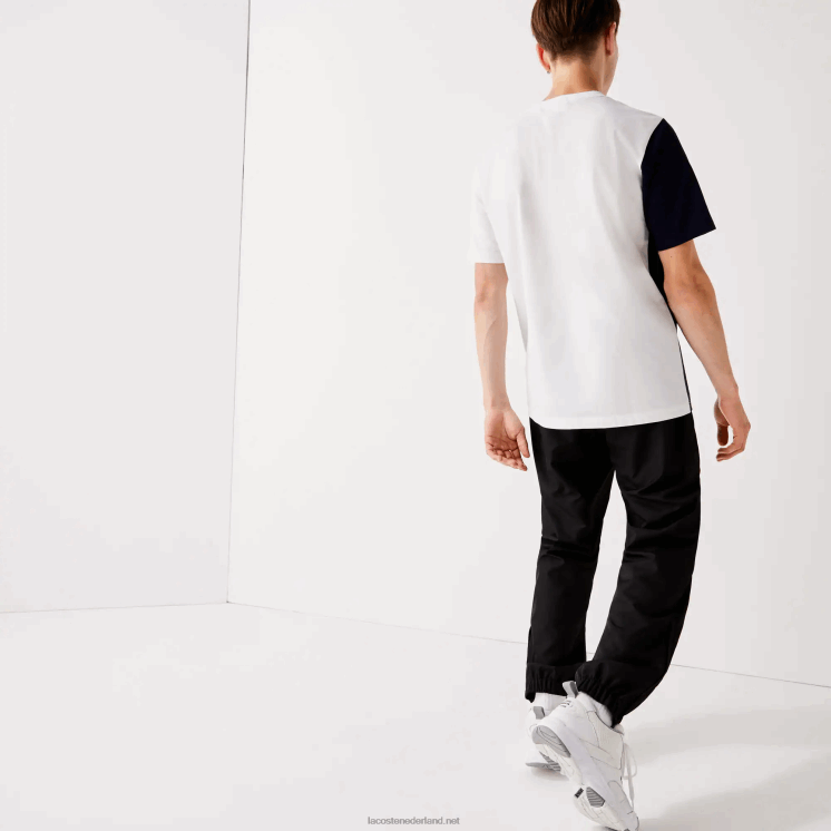 Lacoste sport tennis diamant geweven tafzijde trainingsbroek 0828H1113 zwart 031 Heren