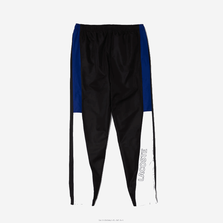 Lacoste sportbroek met colorblock-banden 0828H1129 zwart blauw wit zwart aru Heren