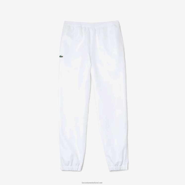 Lacoste sportieve trainingsbroek van lichte stof 0828H549 wit 001 Heren