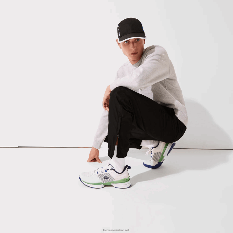 Lacoste sportieve trainingsbroek van lichte stof 0828H550 zwart 031 Heren