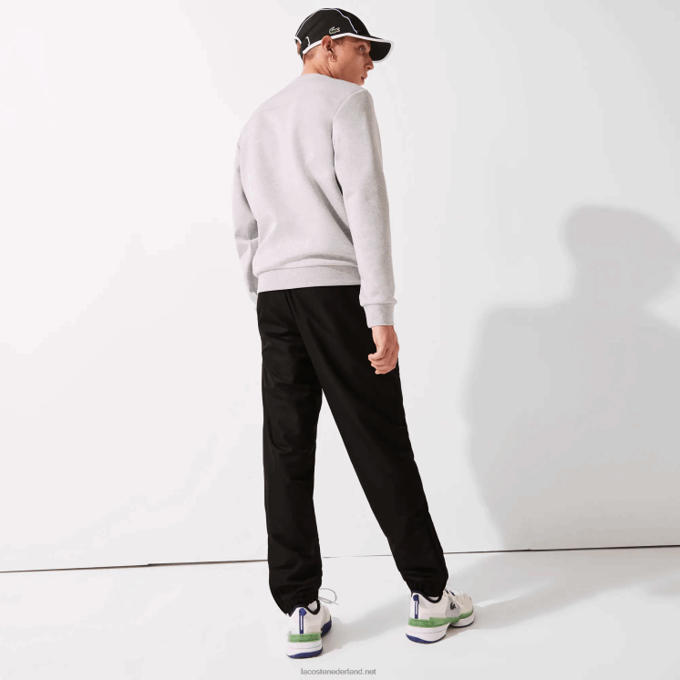 Lacoste sportieve trainingsbroek van lichte stof 0828H550 zwart 031 Heren