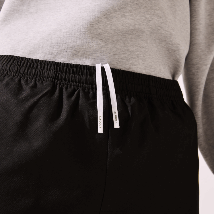Lacoste sportieve trainingsbroek van lichte stof 0828H550 zwart 031 Heren