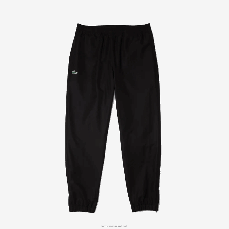 Lacoste sportieve trainingsbroek van lichte stof 0828H550 zwart 031 Heren