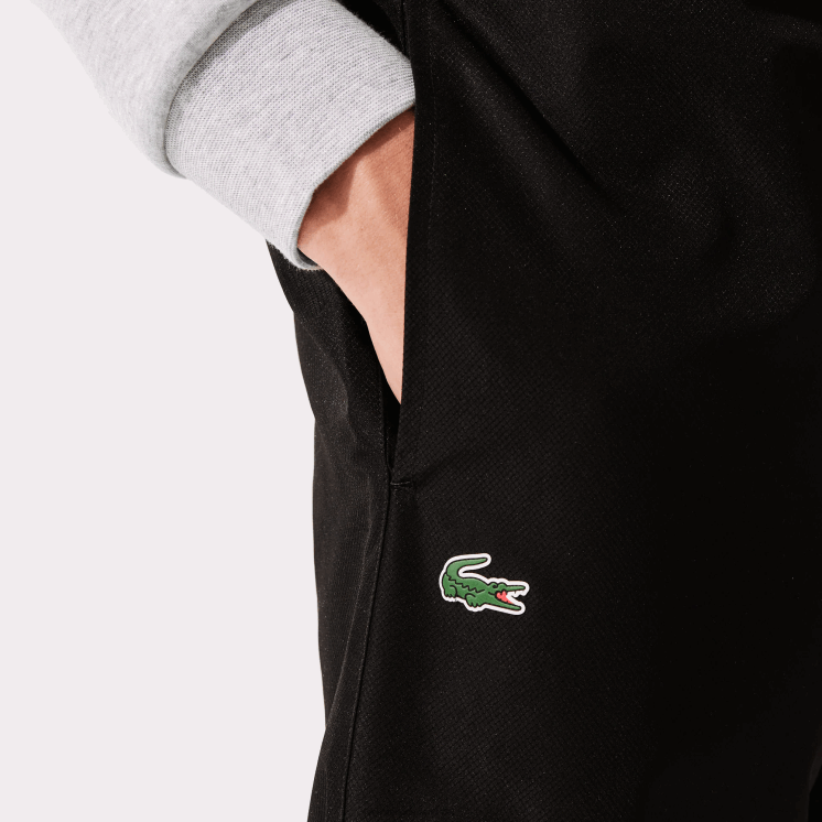 Lacoste sportieve trainingsbroek van lichte stof 0828H550 zwart 031 Heren