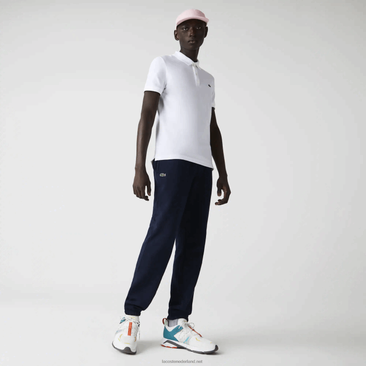 Lacoste sportieve trainingsbroek van tennisfleece 0828H1151 marineblauw 166 Heren