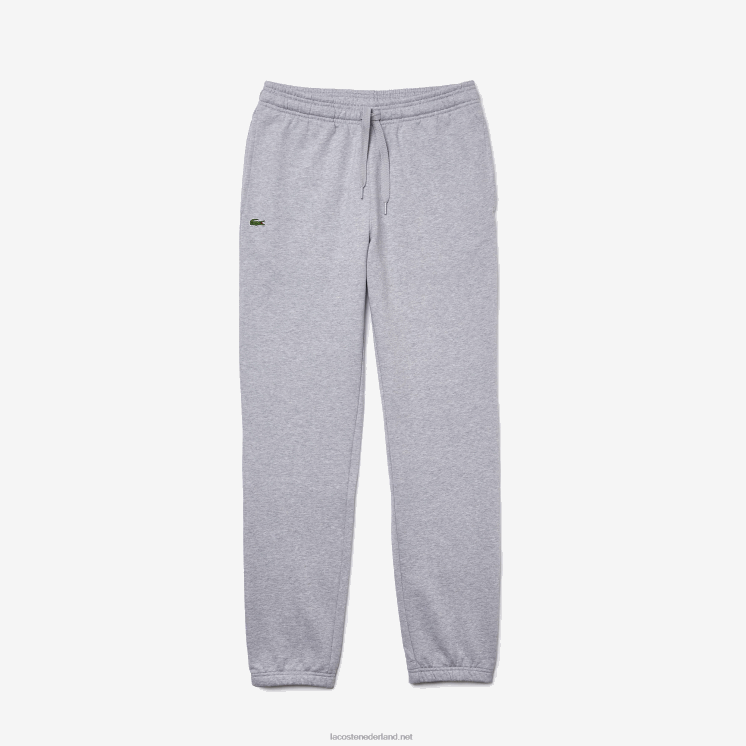 Lacoste sportieve trainingsbroek van tennisfleece 0828H1152 grijze chine ca Heren