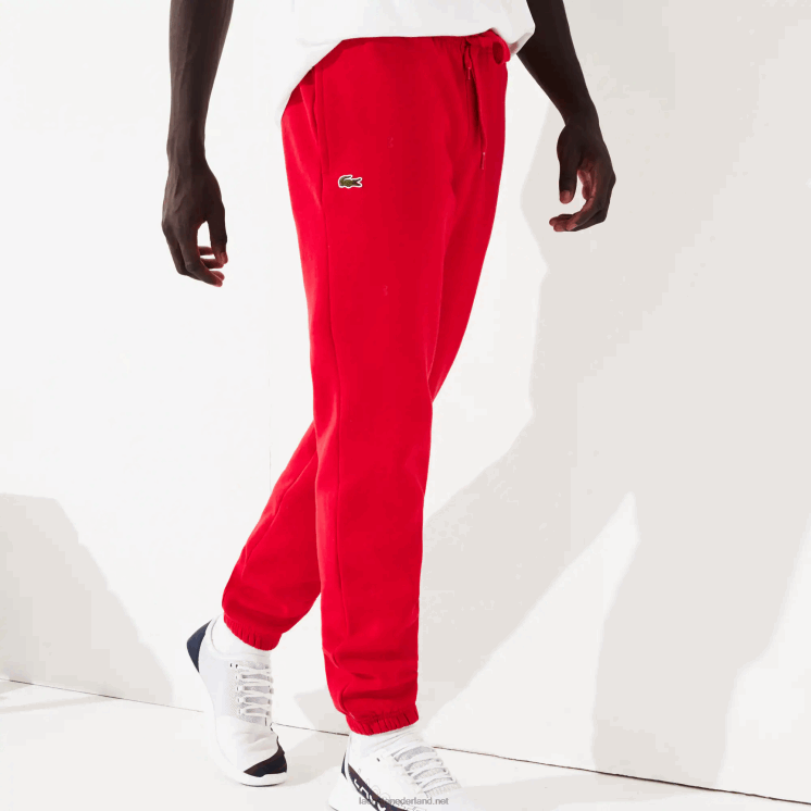 Lacoste sportieve trainingsbroek van tennisfleece 0828H1153 rood 240 Heren
