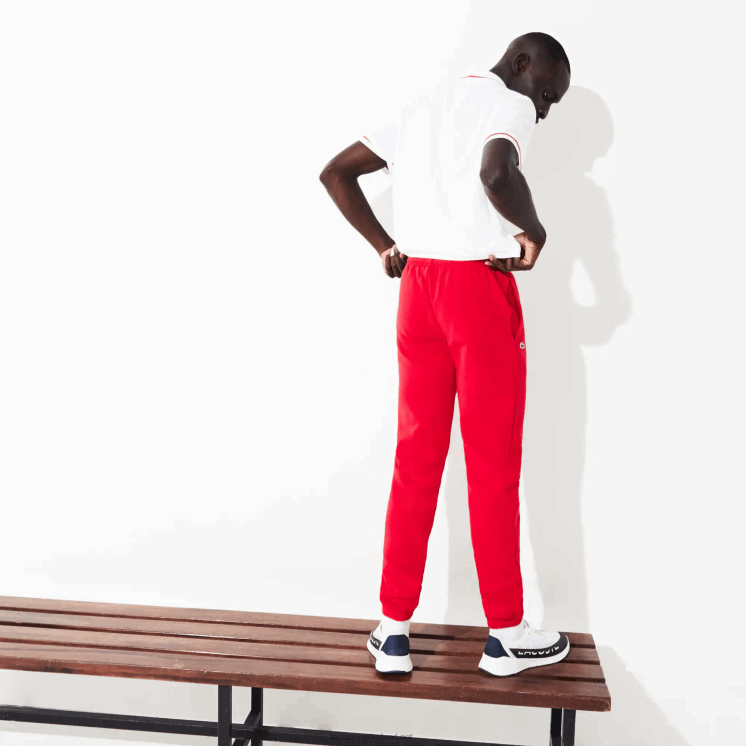 Lacoste sportieve trainingsbroek van tennisfleece 0828H1153 rood 240 Heren