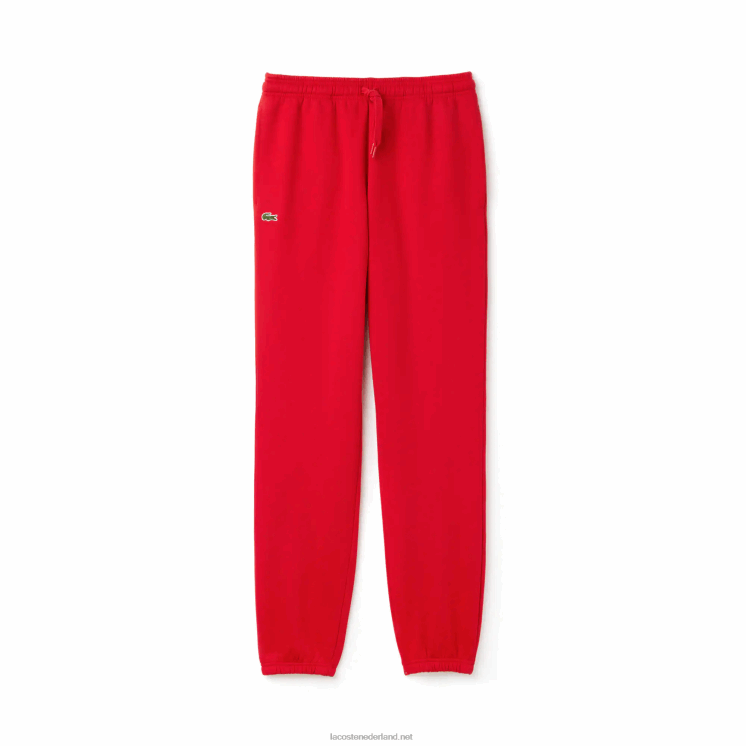 Lacoste sportieve trainingsbroek van tennisfleece 0828H1153 rood 240 Heren