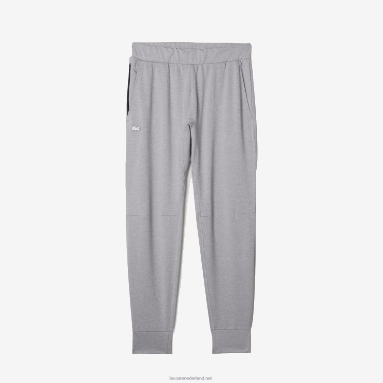 Lacoste sportieve tweelaagse trainingsbroek 0828H1073 chine lichtgrijs 9ya Heren