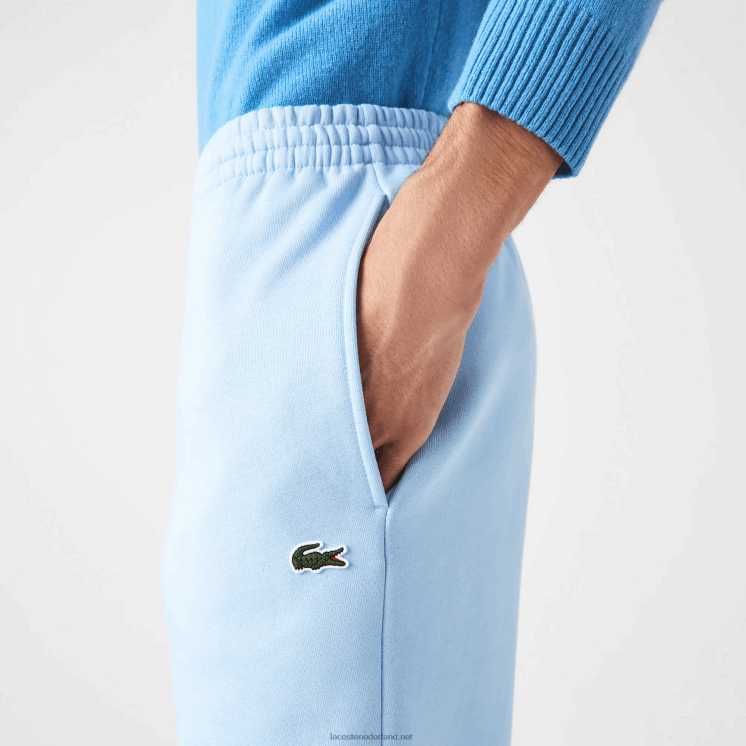 Lacoste taps toelopende fleece trainingsbroek 0828H1008 blauwe hbp Heren